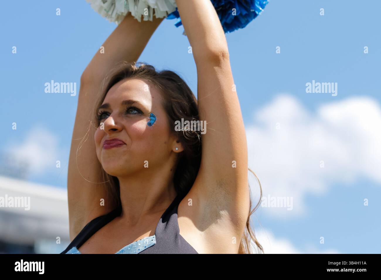 19. September 2015: NCAA Football Matchup zwischen den kämpfenden Illini of Illinois und den North Carolina Tarheels im Kenan Memorial Stadium in Chapel Hill, NC. Scott Kinser/CSM(Bild: © Scott Kinser/CSM via ZUMA Wire) Stockfoto