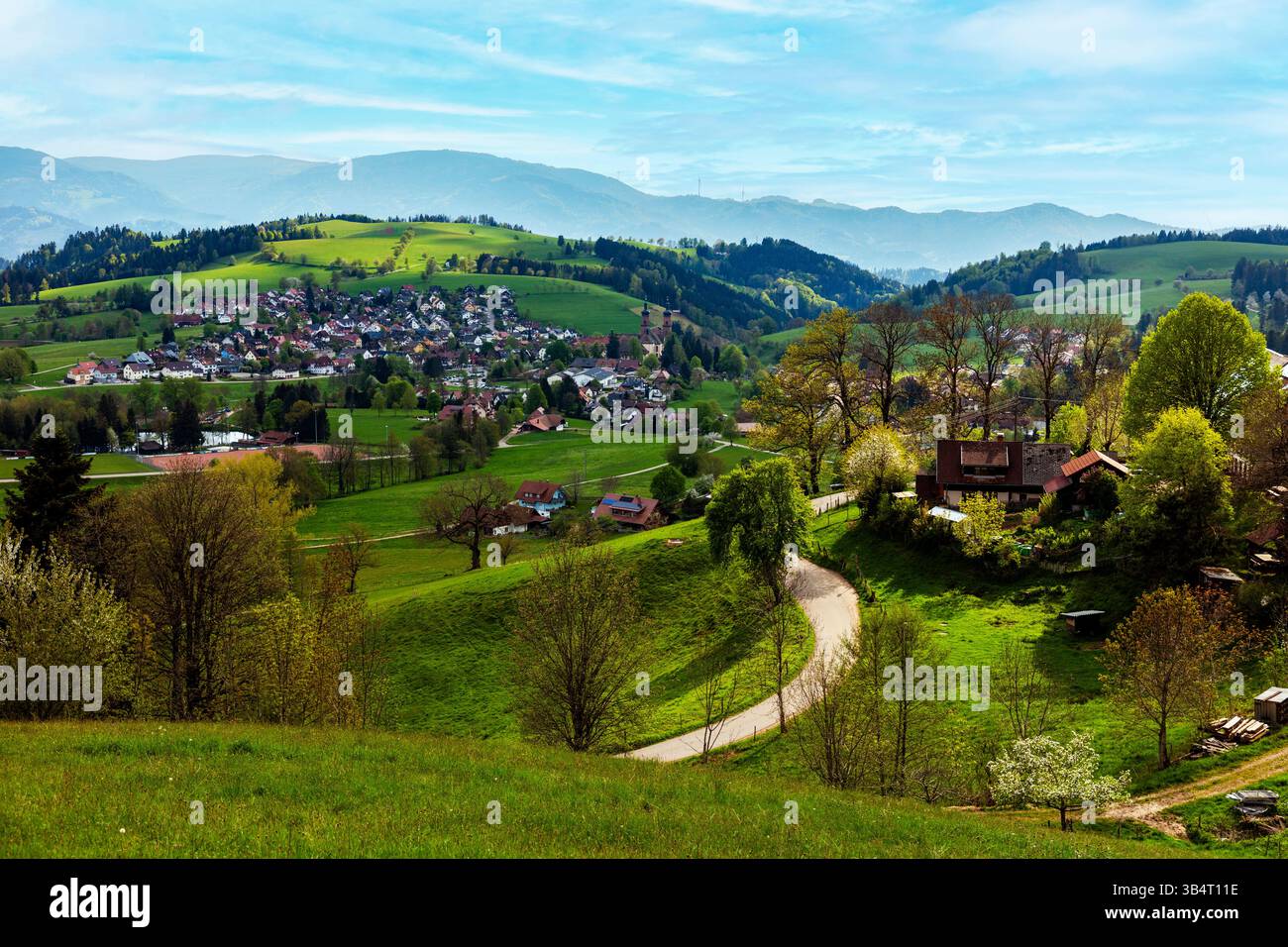 Frühling in St. Peter im Schwarzwald, Baden-Württemberg, Deutschland Stockfoto