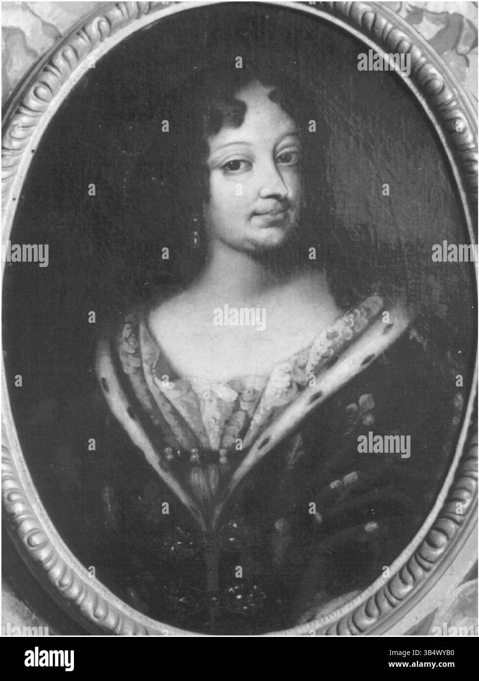 Dieses Porträt, das Domenico Duprè und Giovanni Panealbo zugeschrieben wird, zeigt eine französische Prinzessin mit den Lilien Frankreichs, die zwischen 1770 und 1782 im Königspalast von Turin gemalt wurde. Stockfoto