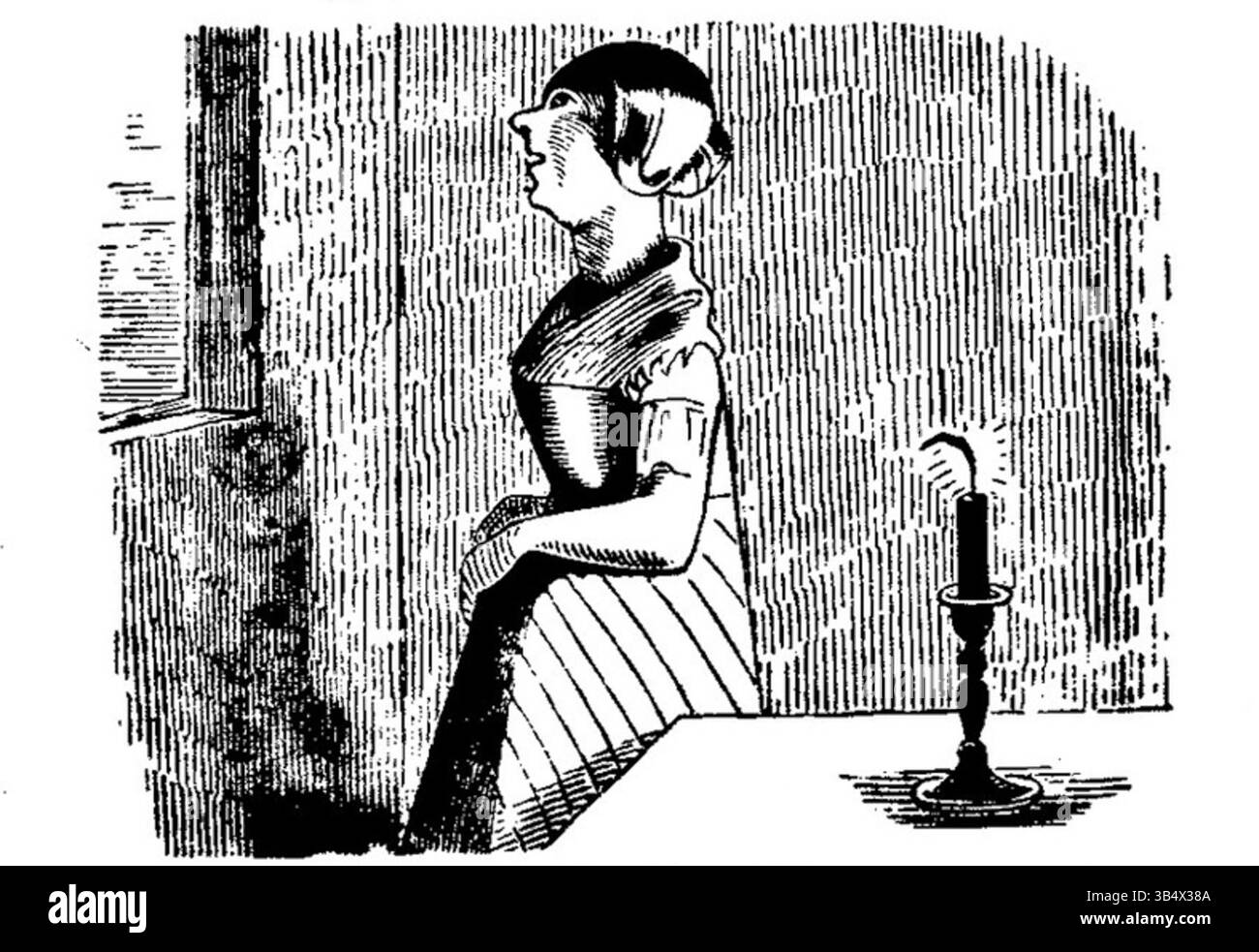 Illustration aus Fliegende Blätter, Band 2, Ausgabe 39, Seite 120, veröffentlicht 1846. Die Illustration ist Teil der reichen Geschichte des deutschen Satiremagazins, in dem politische und kulturelle Karikaturen gezeigt wurden. Stockfoto Illustration aus Fliegende Blätter, Band 2, Ausgabe 39, Seite 120, veröffentlicht 1846. Die Illustration ist Teil der reichen Geschichte des deutschen Satiremagazins, in dem politische und kulturelle Karikaturen gezeigt wurden. Stockfoto
