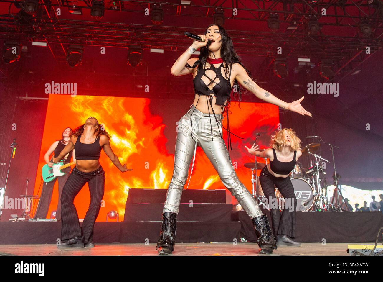 April 2022, Indio, California, USA: RINA SAWAYAMA beim Coachella Valley Music and Arts Festival in Indio, Kalifornien (Foto: © Daniel DeSlover/ZUMA Press Wire) Stockfoto