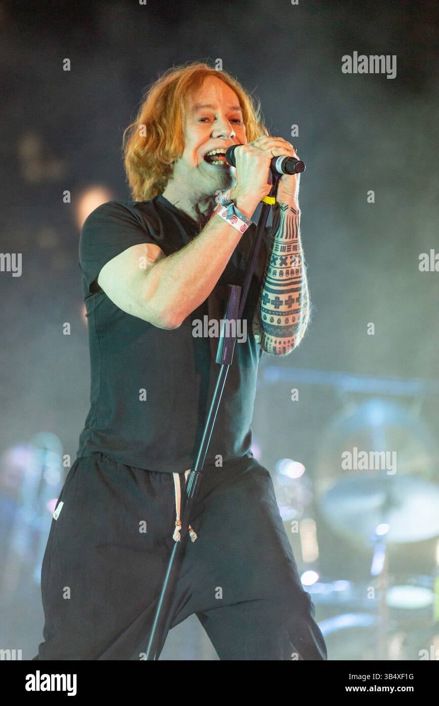 April 2022, Indio, California, USA: DANNY ELFMAN beim Coachella Valley Music and Arts Festival in Indio, Kalifornien (Bild: © Daniel DeSlover/ZUMA Press Wire) Stockfoto