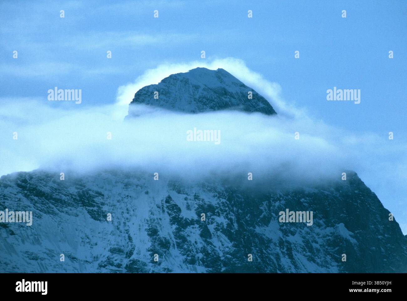 Schweiz. Kanton Bern. Nordwand des Eiger-Berges. Stockfoto