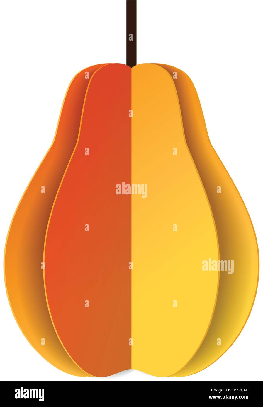 Birne ganze Frucht Vektor Lebensmittel Illustration Symbol Stock Vektor