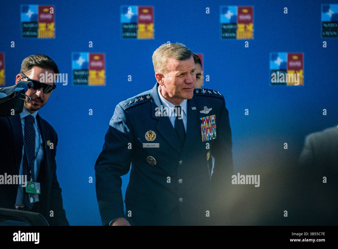 30. Juni 2022, Madrid, Spanien: Tod D. Wolters, General Commander of United States European Command und Supreme Allied Commander Europe der NATO, trifft auf dem NATO-Gipfel in Madrid ein. (Foto: © Celestino Arce Lavin/ZUMA Press Wire) Stockfoto