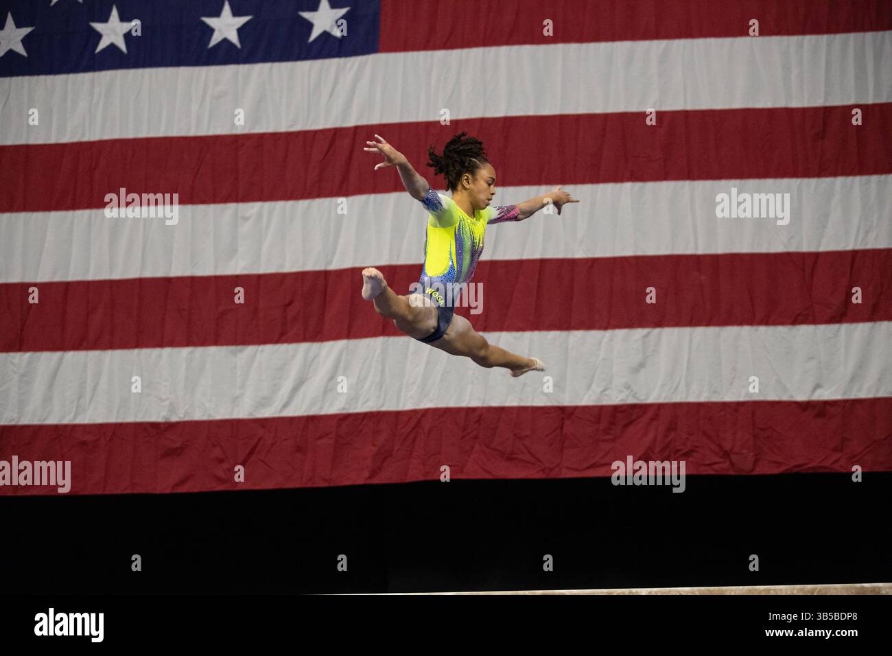 29. Juli 2022: Hezly Rivera von der WOGA tritt 2022 im Maverick Center in West Valley City an. Melissa J. Perenson/CSM (Kreditbild: © Melissa J. Perenson/CSM via ZUMA Press Wire) Stockfoto