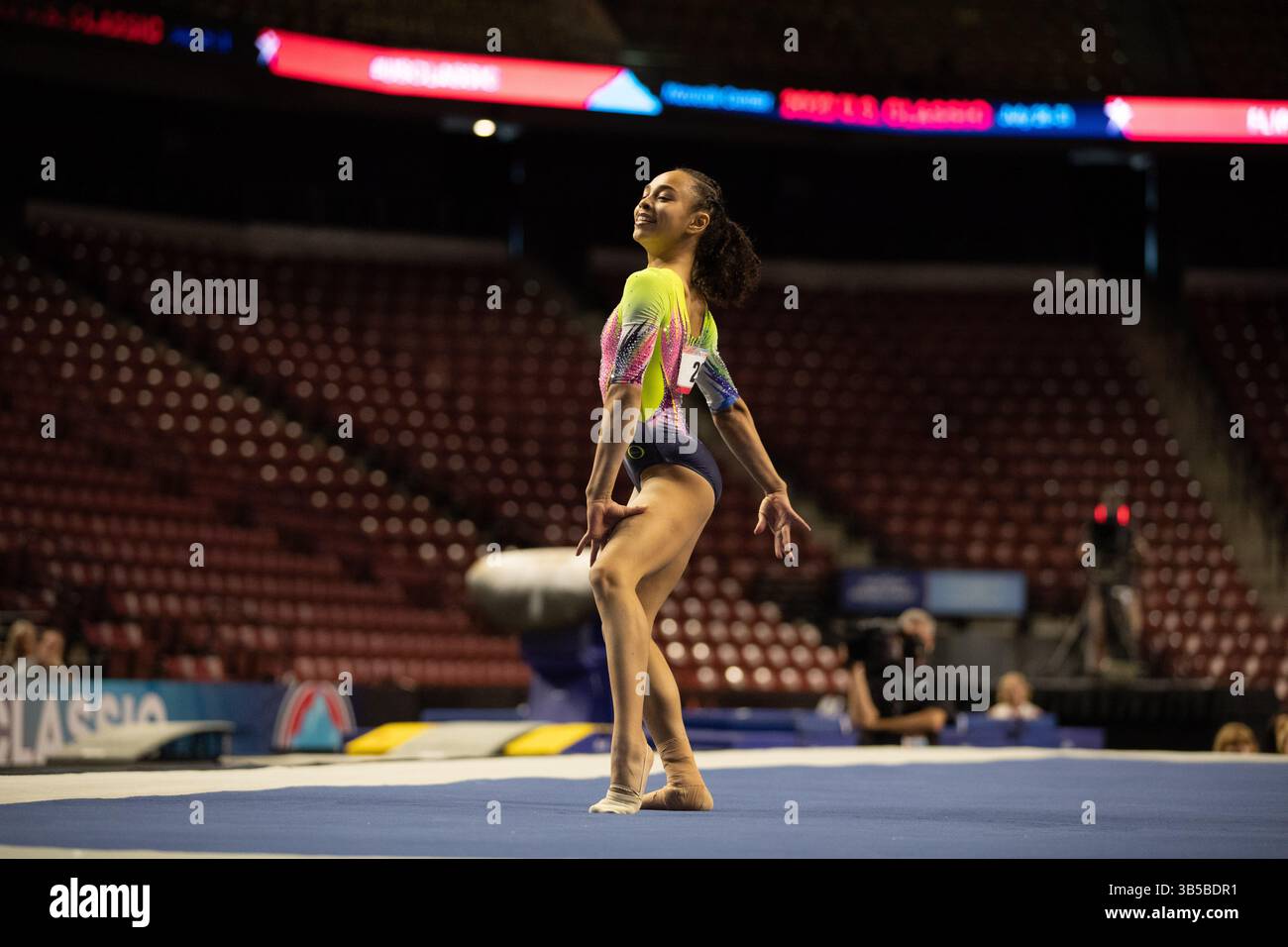 29. Juli 2022: Hezly Rivera von der WOGA tritt 2022 im Maverick Center in West Valley City an. Melissa J. Perenson/CSM (Kreditbild: © Melissa J. Perenson/CSM via ZUMA Press Wire) Stockfoto