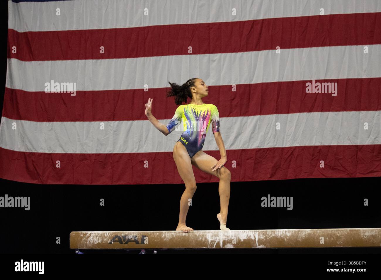 29. Juli 2022: Hezly Rivera von der WOGA tritt 2022 im Maverick Center in West Valley City an. Melissa J. Perenson/CSM (Kreditbild: © Melissa J. Perenson/CSM via ZUMA Press Wire) Stockfoto