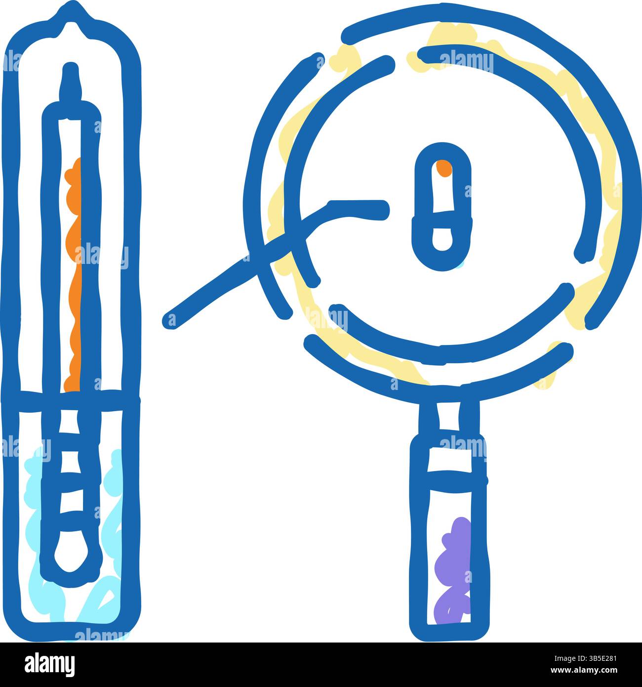 Abbildung: rfid-Chip-Symbol erneut anordnen Stock Vektor