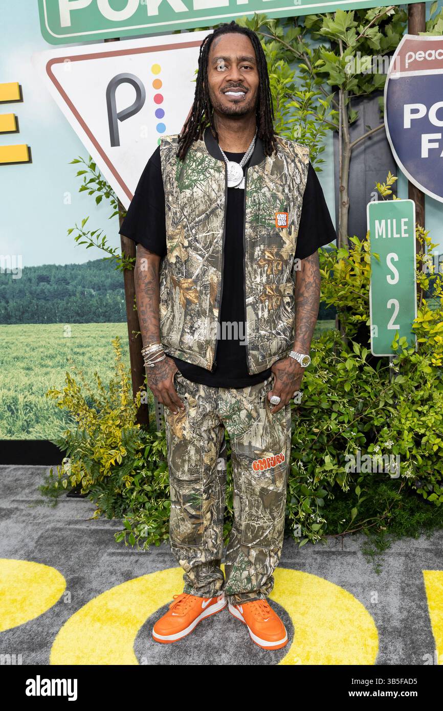 Los Angeles, USA. Mai 2025. Gata nimmt am 1. Mai 2025 an der Premiere der Peacock Original Series „POKER FACE“ Staffel 2 im Hollywood Legion Theater in Los Angeles Teil. (Foto: Corine Solberg/SIPA USA Credit: SIPA USA/Alamy Live News Stockfoto