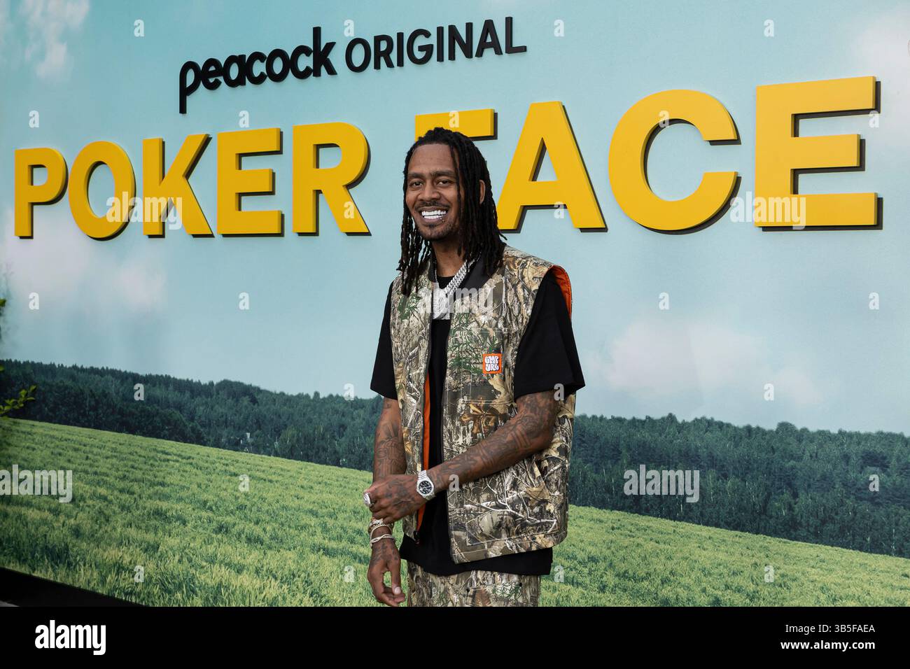 Los Angeles, USA. Mai 2025. Gata nimmt am 1. Mai 2025 an der Premiere der Peacock Original Series „POKER FACE“ Staffel 2 im Hollywood Legion Theater in Los Angeles Teil. (Foto: Corine Solberg/SIPA USA Credit: SIPA USA/Alamy Live News Stockfoto