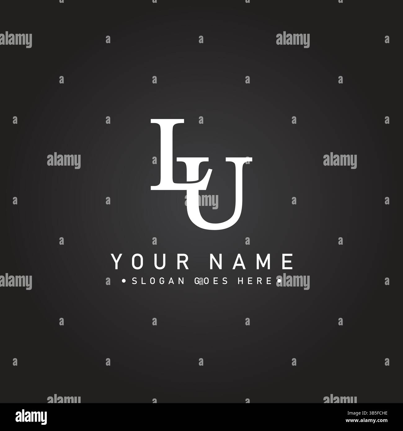 Initial LU Vector Logo – elegante Monogrammvorlage für Buchstaben L und U für Ihr Unternehmen Stock Vektor