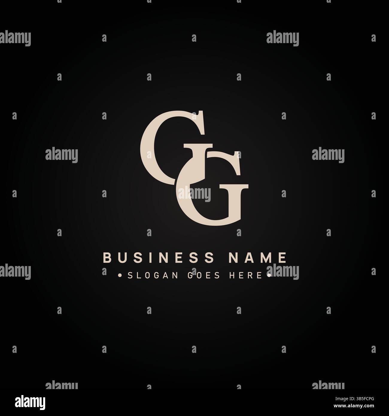 Initial GG Vector Logo – elegante Monogrammvorlage für Buchstaben G und G für Ihr Unternehmen Stock Vektor