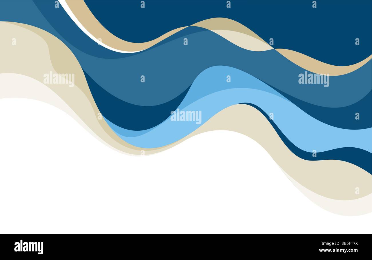 Wave Buntes Abstraktes Hintergrunddesign Stock Vektor