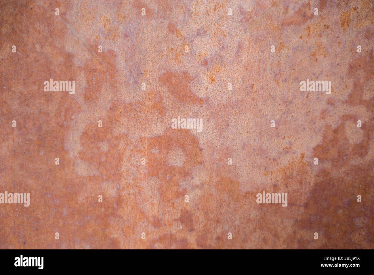 Detaillierte Textur oxidierter rostiger Bleche Stockfoto