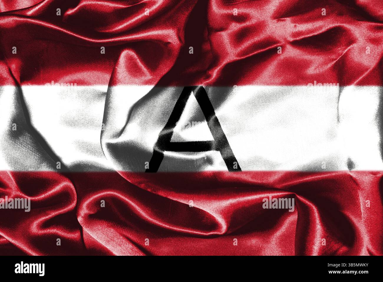 Österreichische Flagge Grunge suchen Stockfoto