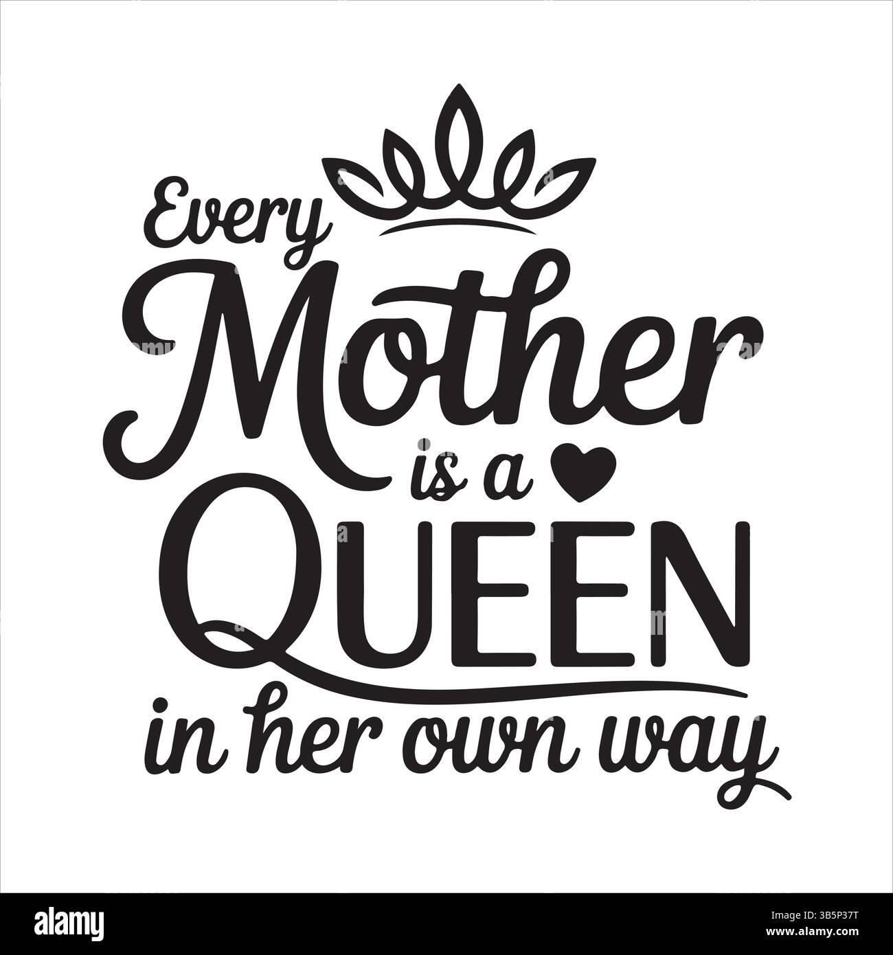 Muttertagstypographie Stock Vektor