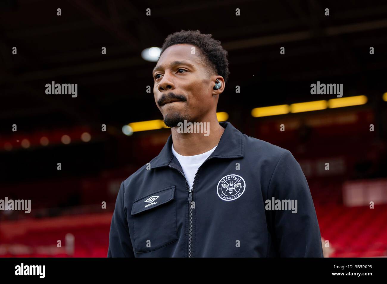 The City Ground, Nottingham, Großbritannien. Mai 2025. Premier League Football, Nottingham Forest gegen Brentford; Brentfords Jayden Meghoma Credit: Action Plus Sports/Alamy Live News Stockfoto