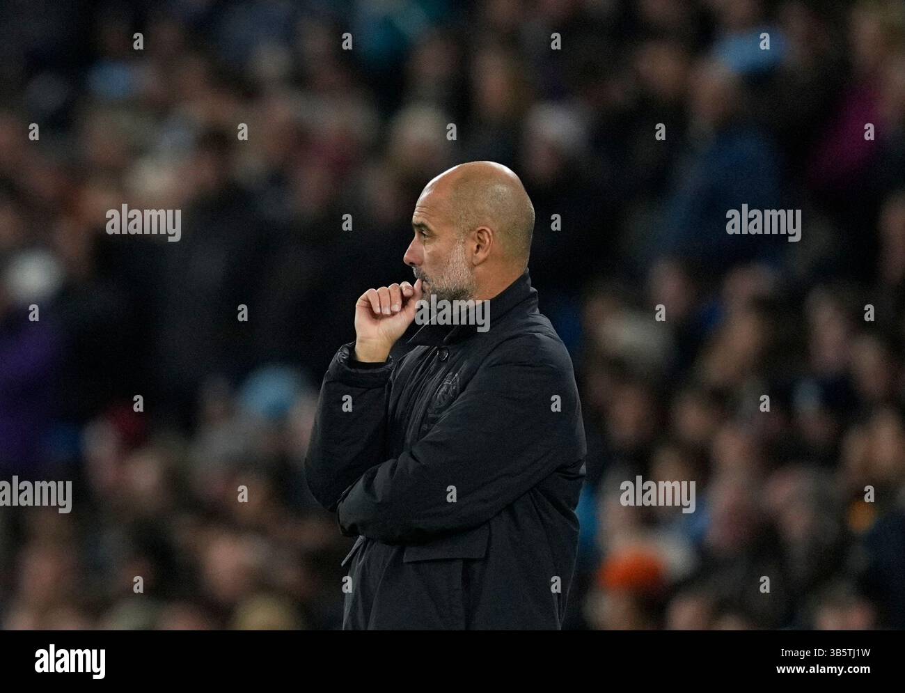 5. Oktober 2022: PEP Guardiola (Manchester City) spielt beim Manchester City und beim FC Kopenhagen im City of Manchester Stadium in Manchester, England. Ulrik Pedersen/CSM. (Foto: © Ulrik Pedersen/CSM/CSM via ZUMA Press Wire) Stockfoto