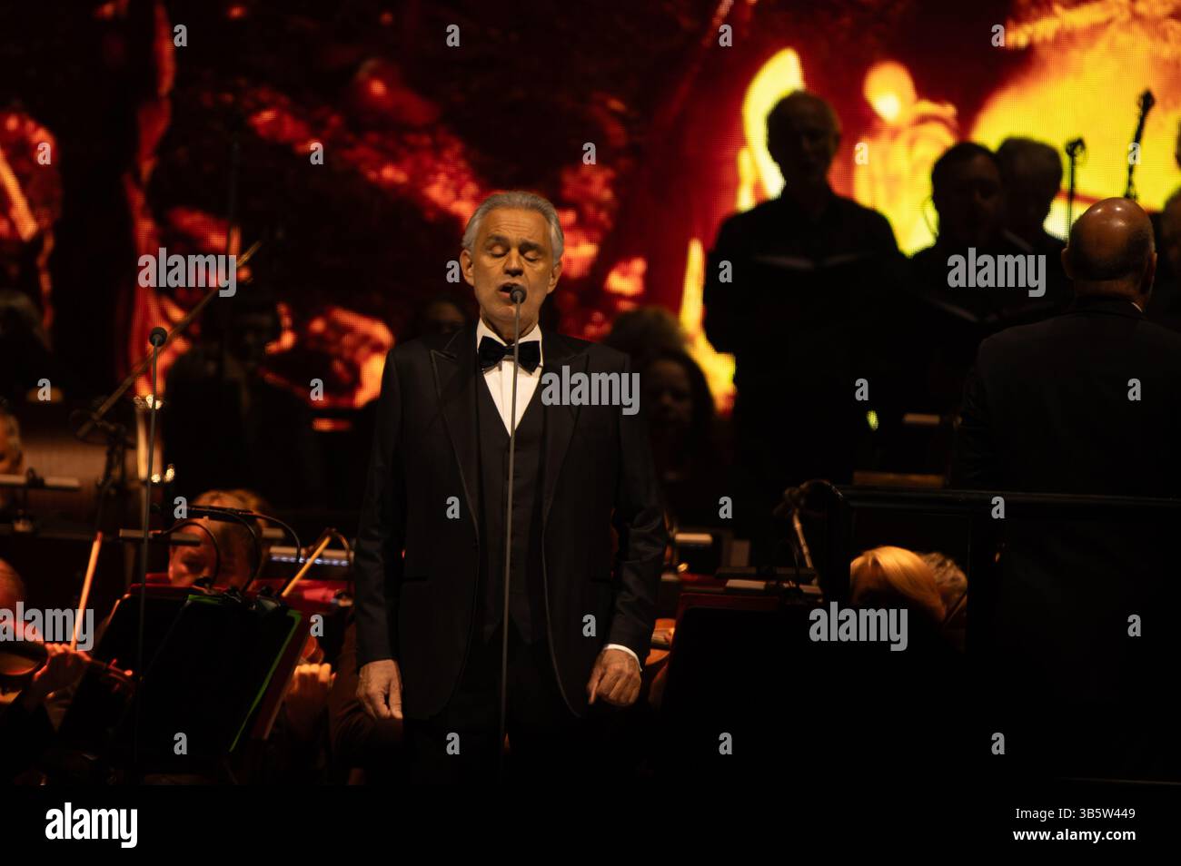 London, England. Mai 2025. Andrea Bocelli tritt für einen zweiten Abend in der O2 Arena auf. Cristina Massei/Alamy Live News Stockfoto