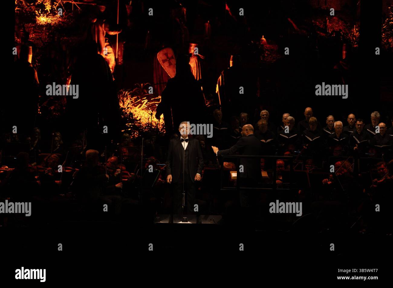 London, England. Mai 2025. Andrea Bocelli tritt für einen zweiten Abend in der O2 Arena auf. Cristina Massei/Alamy Live News Stockfoto