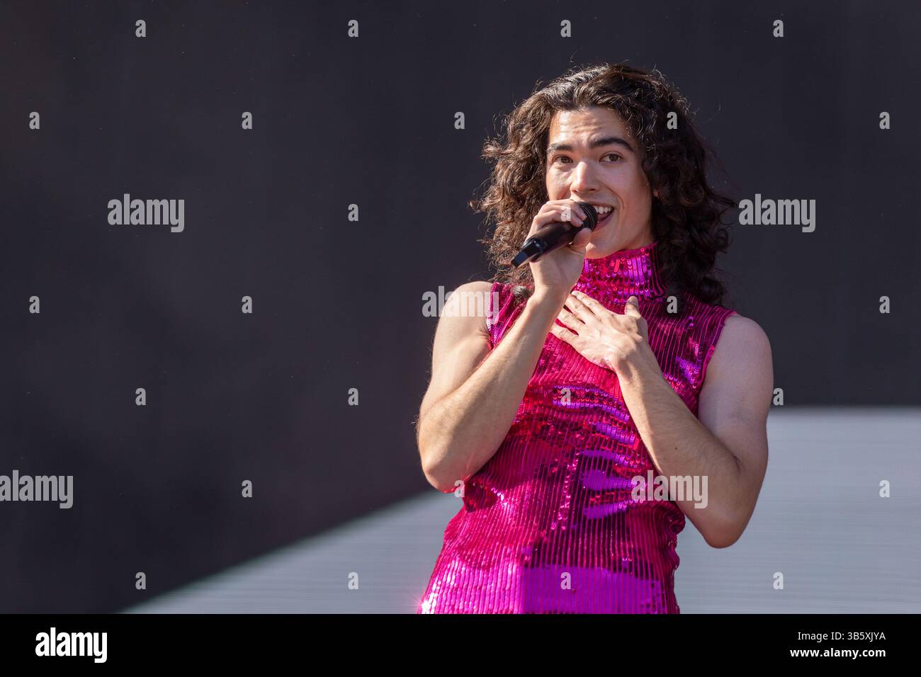 April 2022, Indio, California, USA: CONAN GREY beim Coachella Valley Music and Arts Festival in Indio, Kalifornien (Bild: © Daniel DeSlover/ZUMA Press Wire) Stockfoto