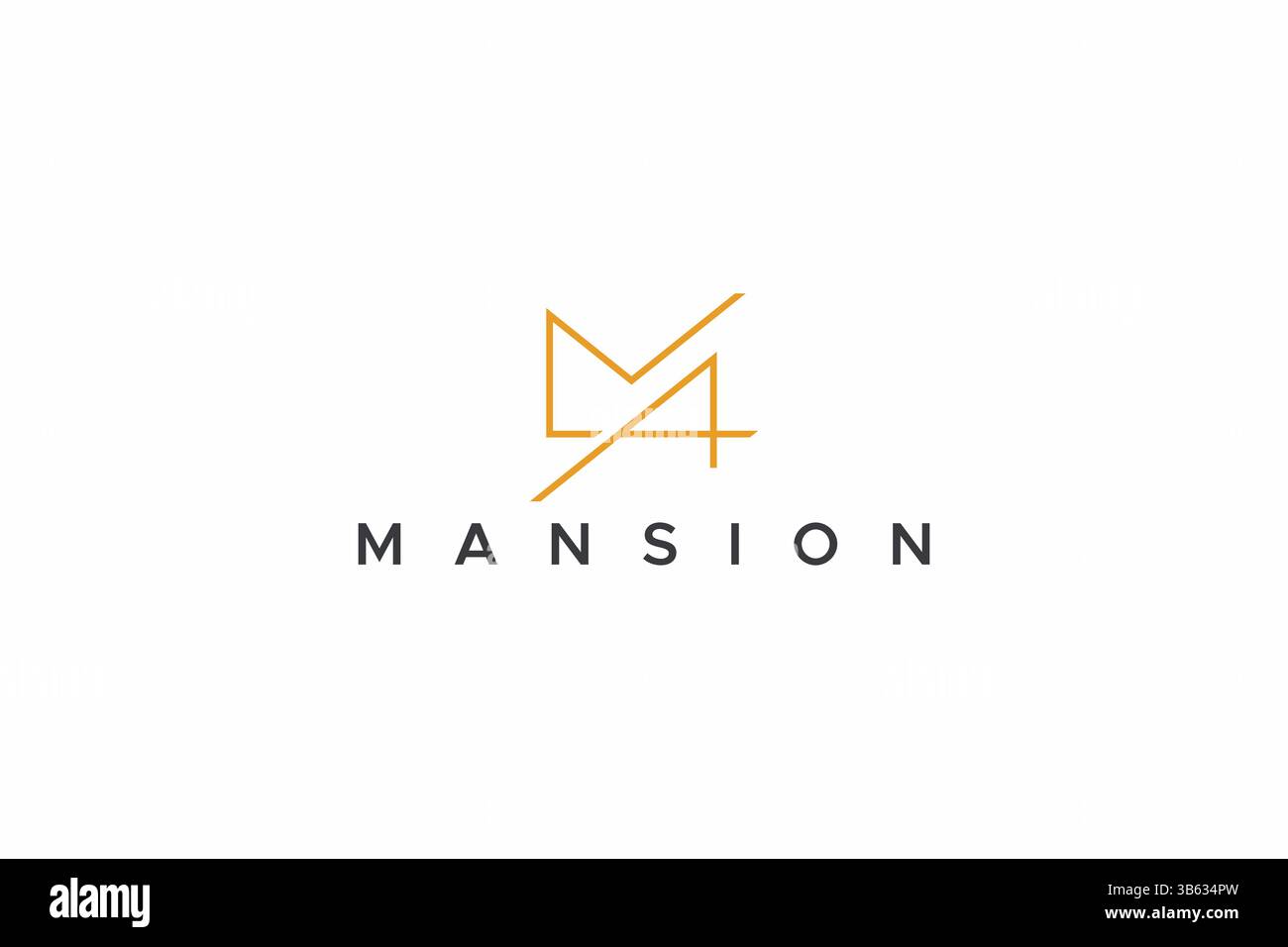 Buchstaben M und A für Mansion Branding Identity Business Property Architect Luxury Concept Stock Vektor