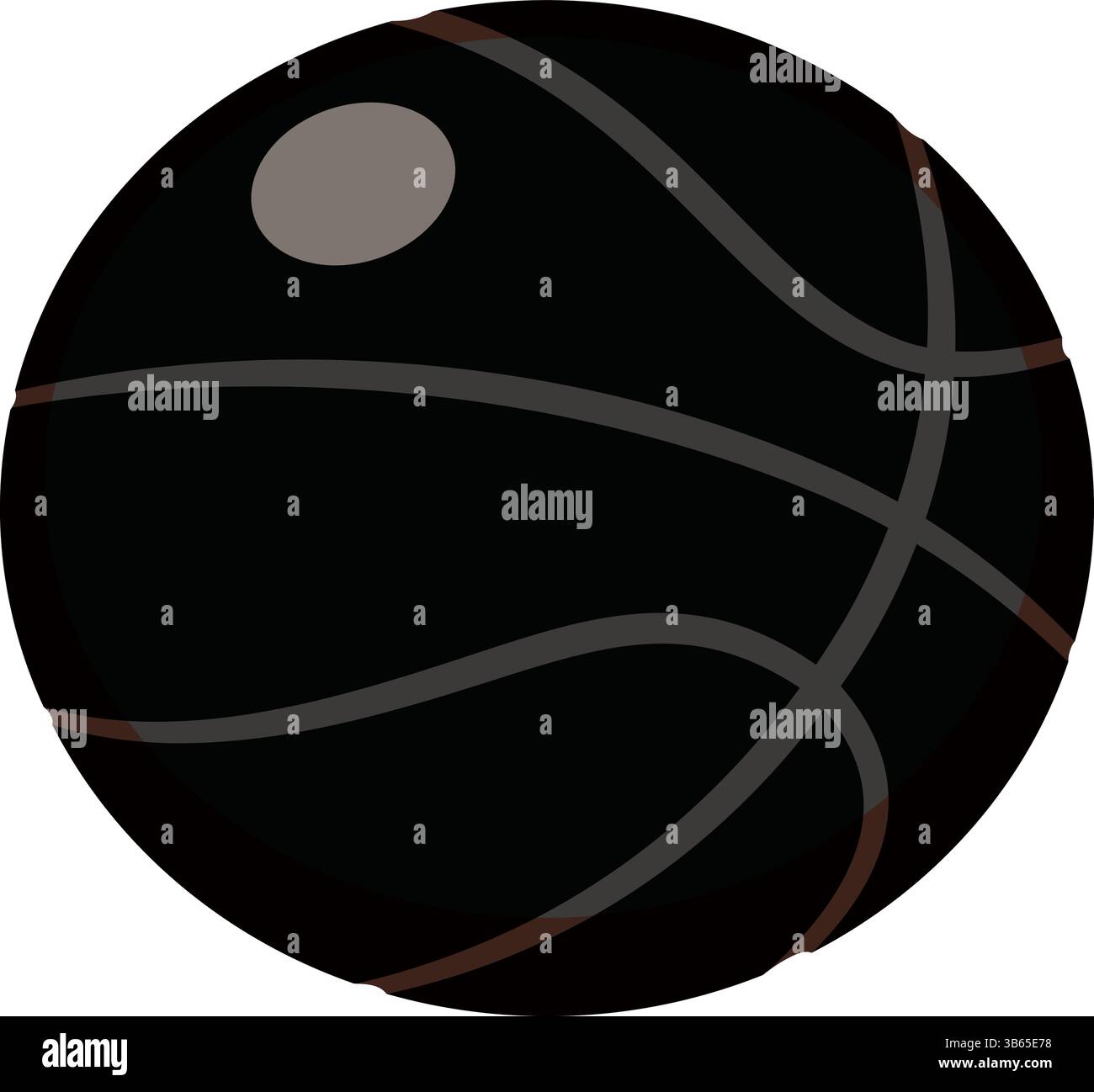 Schwarze Basketball-Symbol Illustration Vektor Stock Vektor