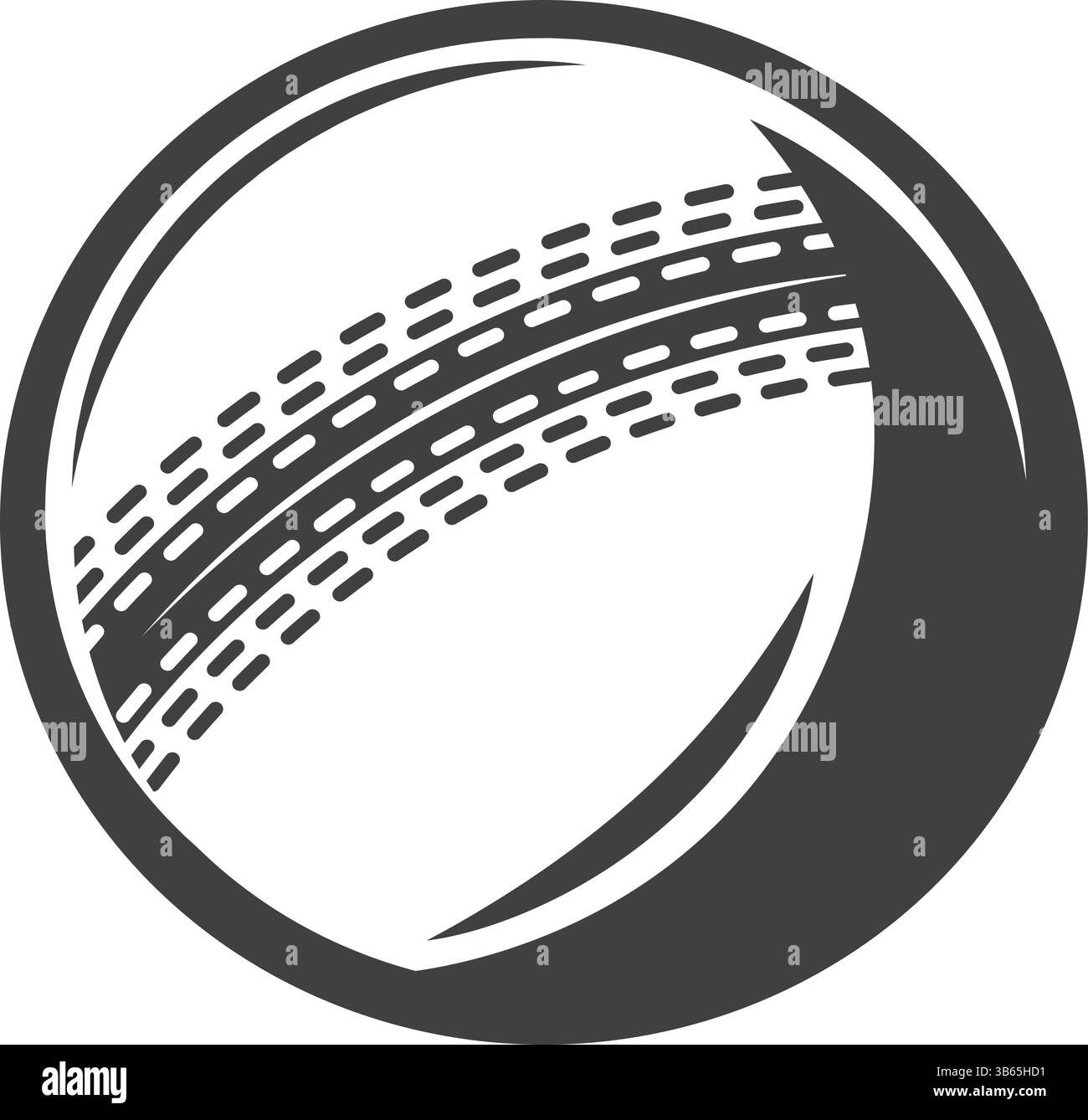 Cricketball-Symbol Vektor-Illustration Stock Vektor