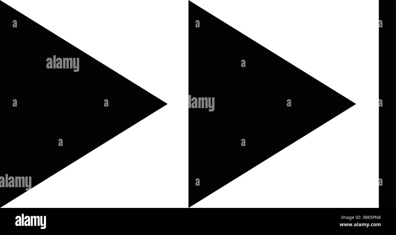 Schwarze Chevron-Pfeilsymbole Eingestellt Stock Vektor