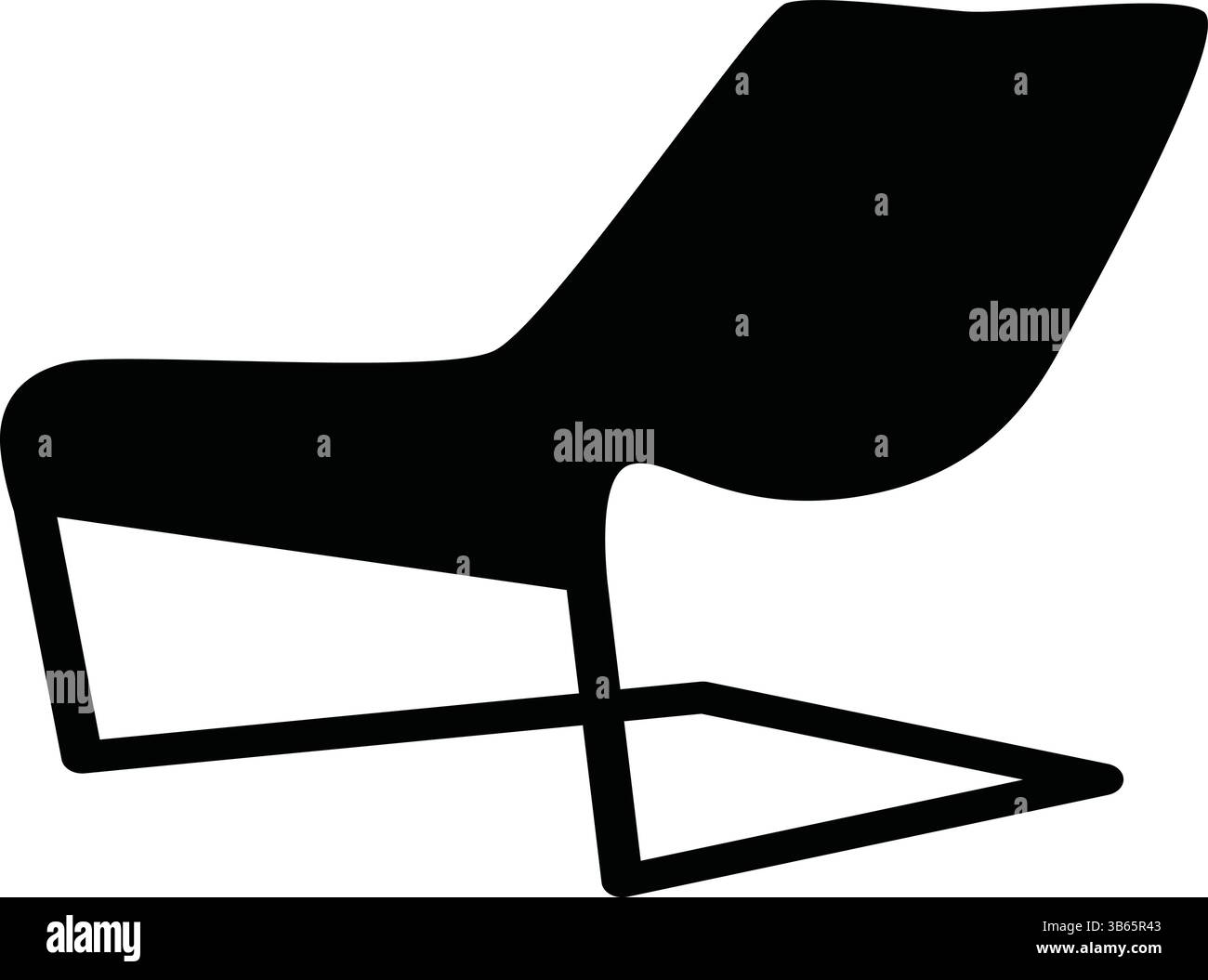 Moderner Stuhl Silhouette Icon - minimalistische Möbel Vektor Illustration Moderne Stuhl, Stuhl Silhouette, Möbel Icon, Sitzvektor Stock Vektor