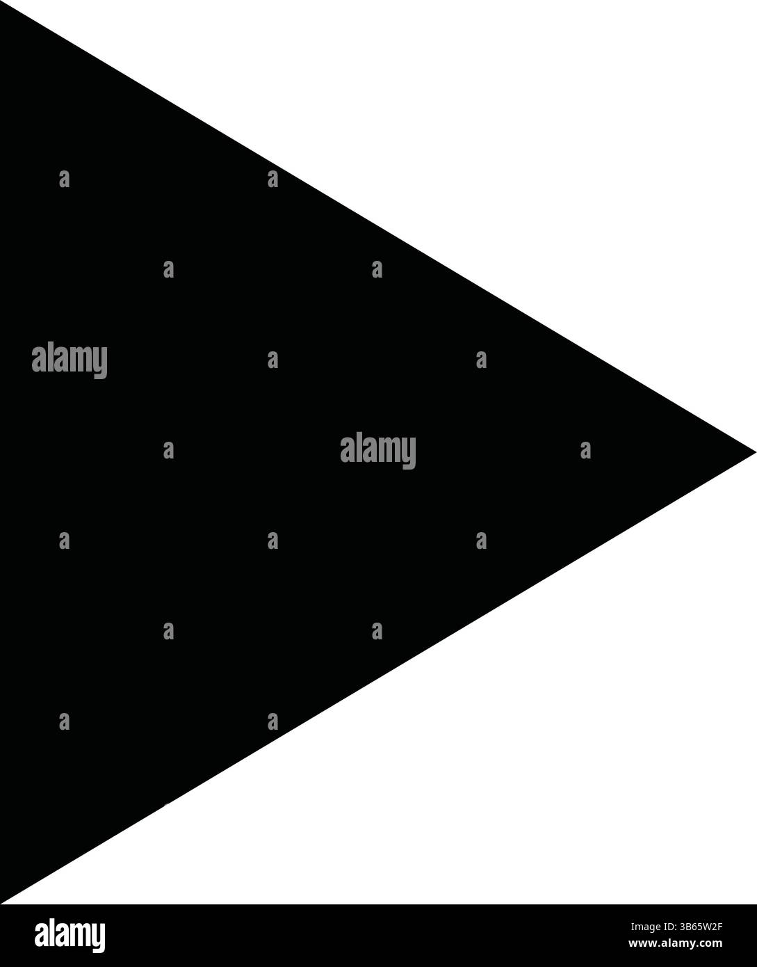 Pfeil nach rechts – Schwarzes Vektorsymbol – Taste für Musik- oder Videopause Stock Vektor