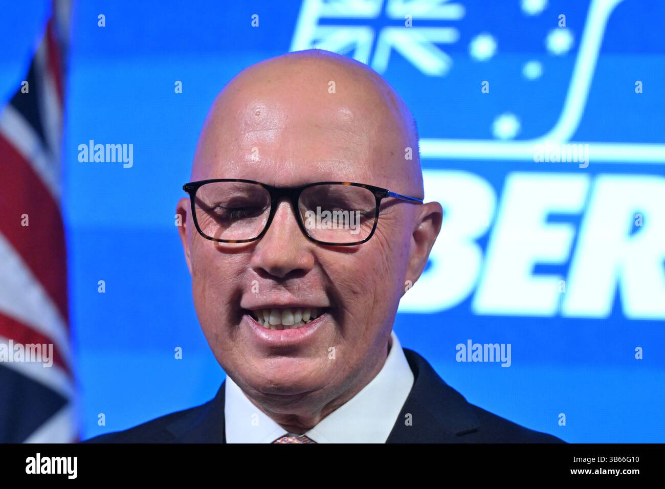 Brisbane, Australien. Mai 2025. Oppositionsführer Peter Dutton am Veranstaltungszentrum für die Bundestagswahl 2025, am Empfang der Liberalen im W Hotel, Brisbane, Samstag, 3. Mai 2025. (AAP Image/Mick Tsikas) KEIN ARCHIVIERUNGSNACHWEIS: Australian Associated Press/Alamy Live News Stockfoto