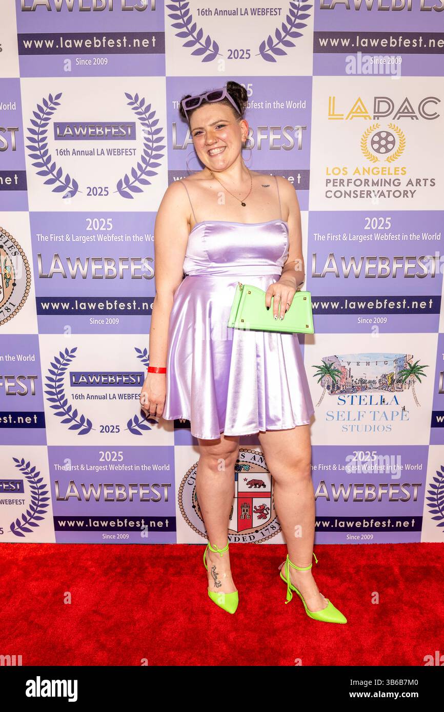 PR Celene Lederer nimmt am 2. Mai 2025 am 16. LA Web Series Festival Award Zeremonie und Empfang (LA Webfest) im Barnsdall Gallery Theatre in Los Angeles, KALIFORNIEN Teil Stockfoto