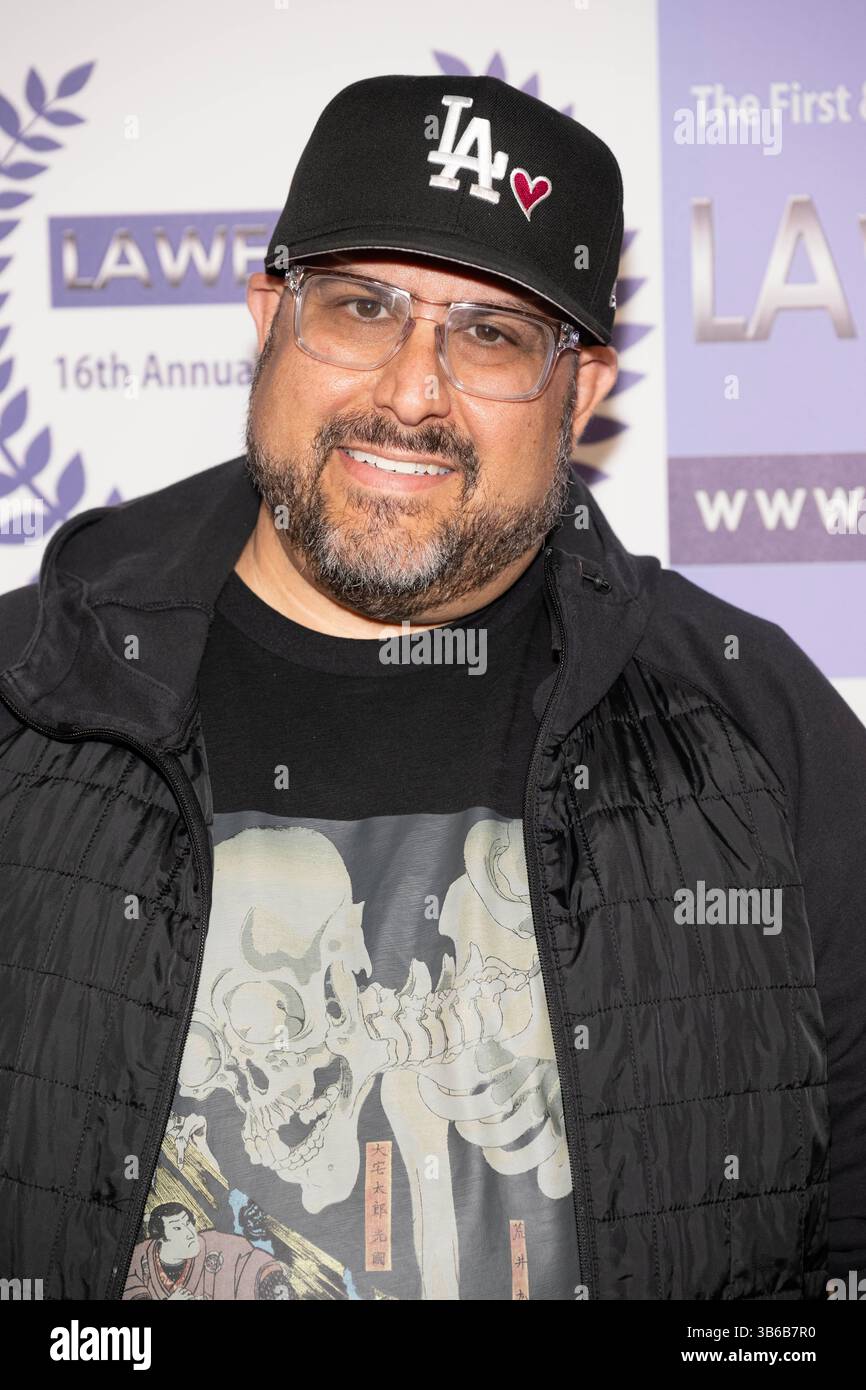 Regisseur Jonathan Pezza nimmt am 2. Mai 2025 am 16. LA Web Series Festival Award und Empfang (LA Webfest) im Barnsdall Gallery Theatre, Los Angeles, CA, Teil Stockfoto