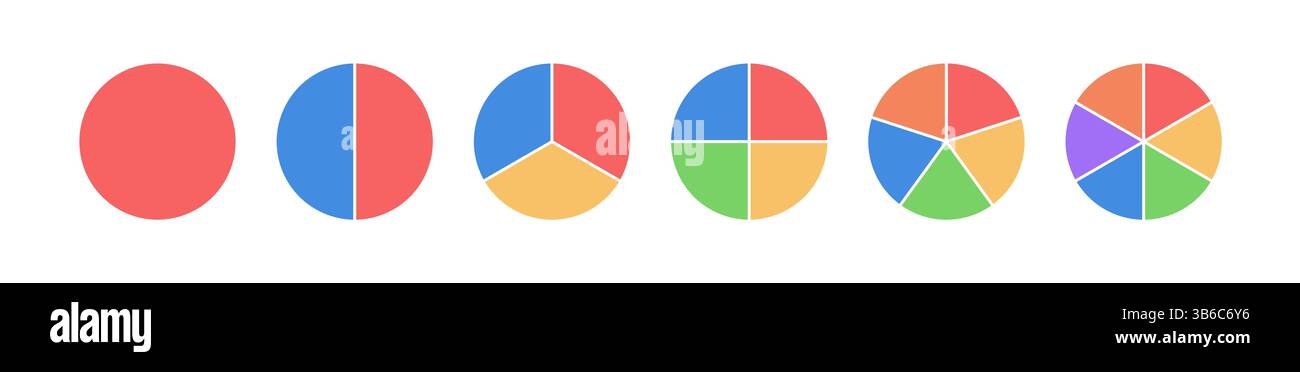 Kreisdiagramm Infografik Radstückdiagramm. Infografik-Kreisdiagramm Kreisschnitt Segmentsegment Stock Vektor