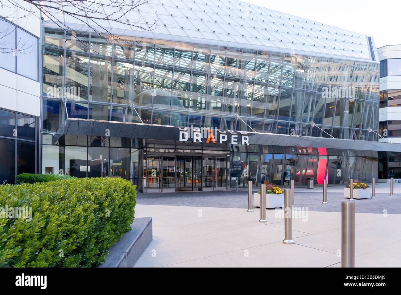Hauptsitz des Draper Laboratory in mit, Cambridge, MA, USA Stockfoto
