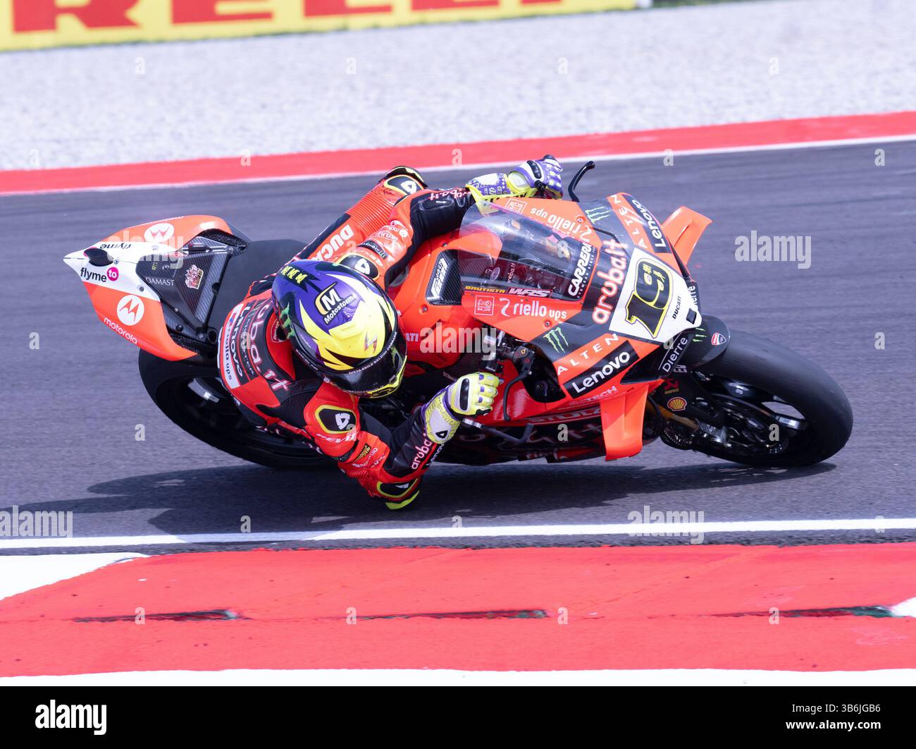 19 – Alvaro Bautista – Aruba.IT Racing – Ducati während der FIM Superbike Weltmeisterschaft Italien am 03. Mai 2025 in Cremona, Italien Stockfoto