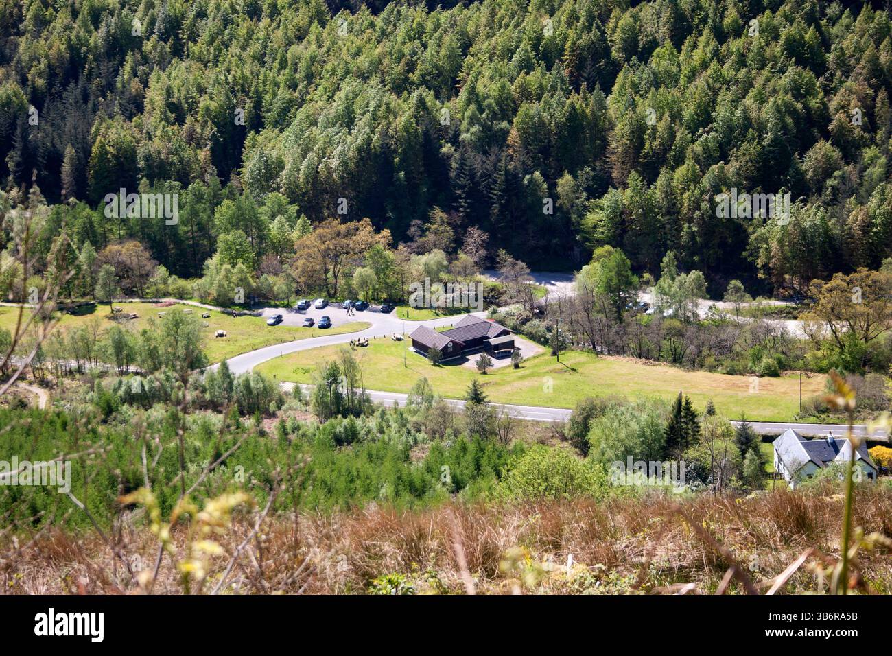 Ardgarten Forest Centre, Glen Croe, Argyll and Bute, Schottland Stockfoto