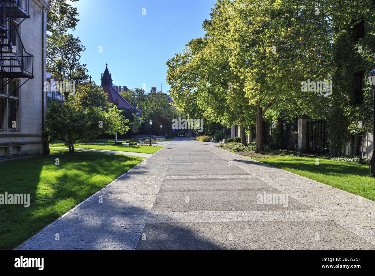 Impressionen vom Campus der University of Chicago im Soutside von Chicago, IL, USA im September 2014, Chicago, USA, Nordamerika Stockfoto
