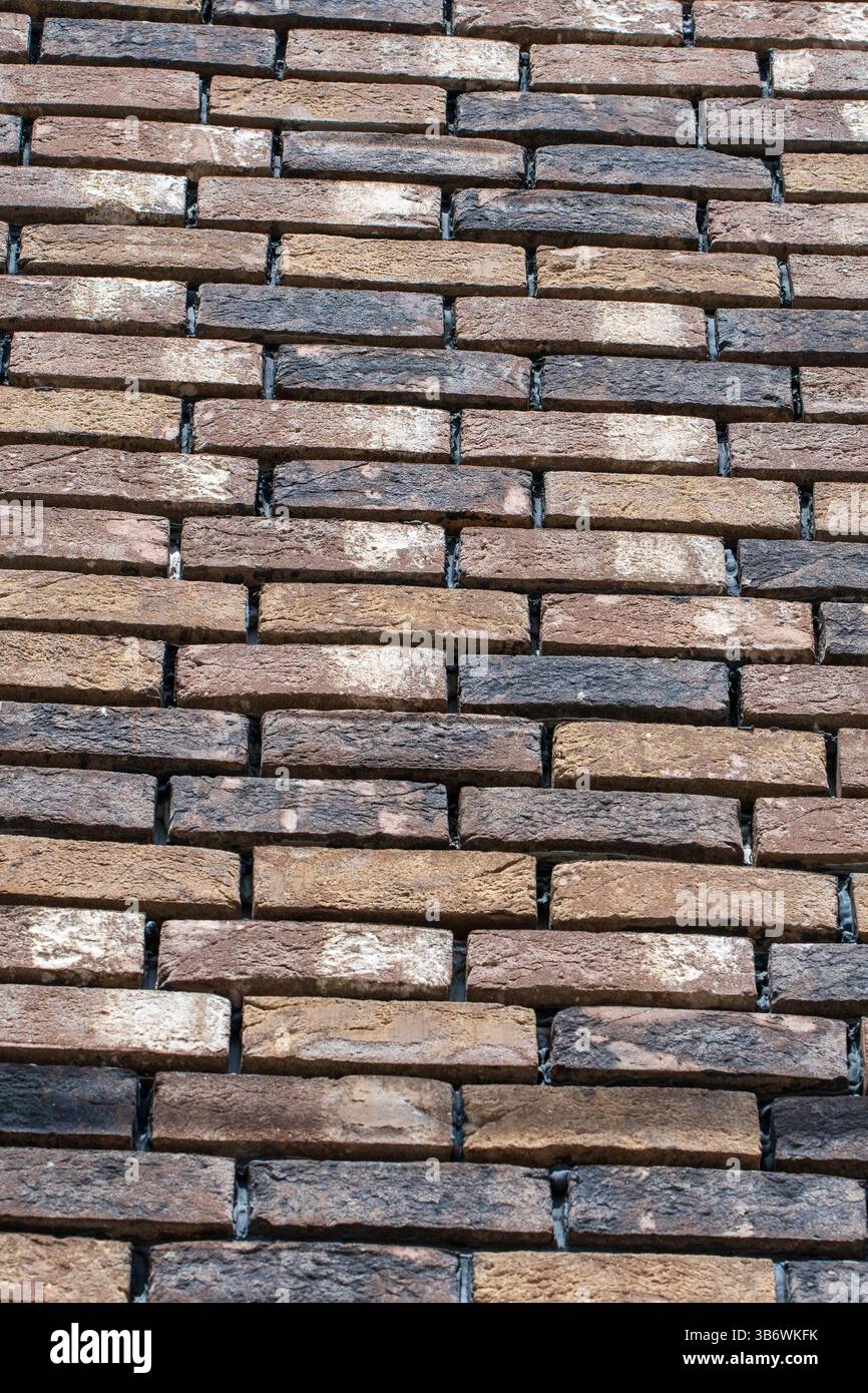 Brick Tones: Eine Mauer der Geschichten Stockfoto