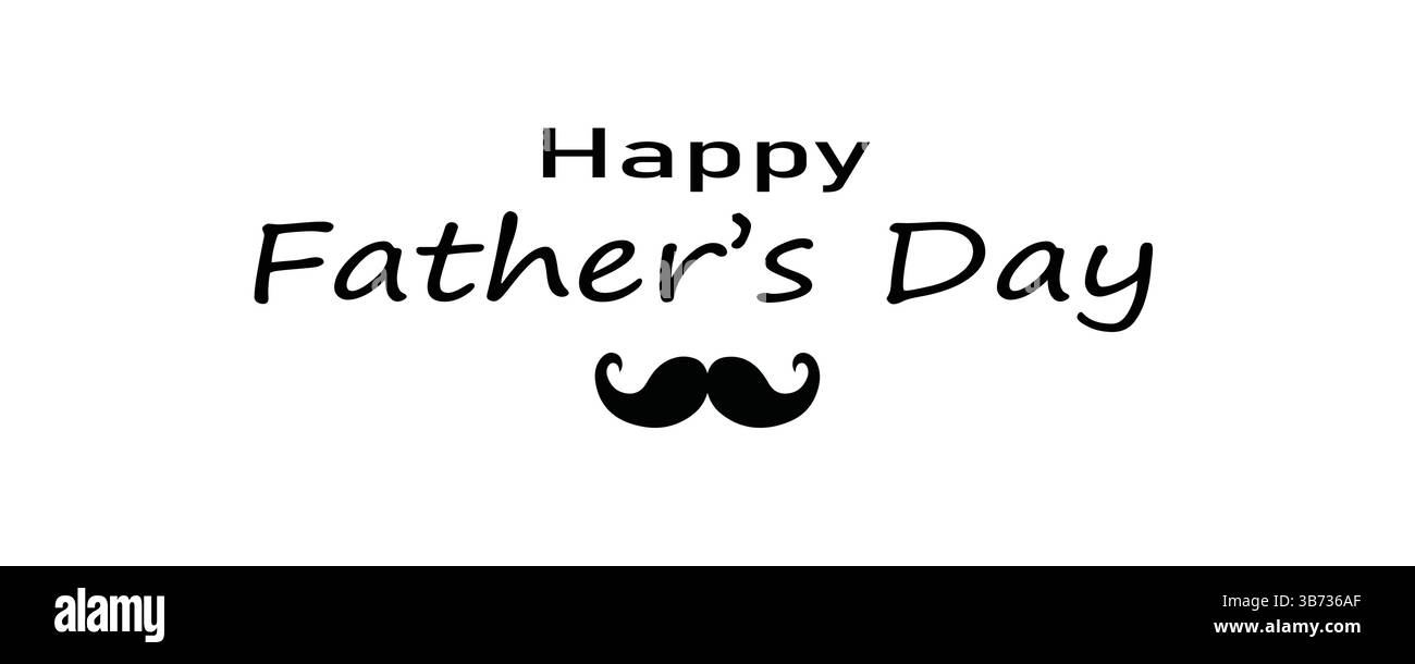 Glückwunschkarte zum Vatertag. Vektorgrafik Illustration, Banner oder Logo Konzept isoliert auf weißem Hintergrund. EPS-Datei. Stock Vektor