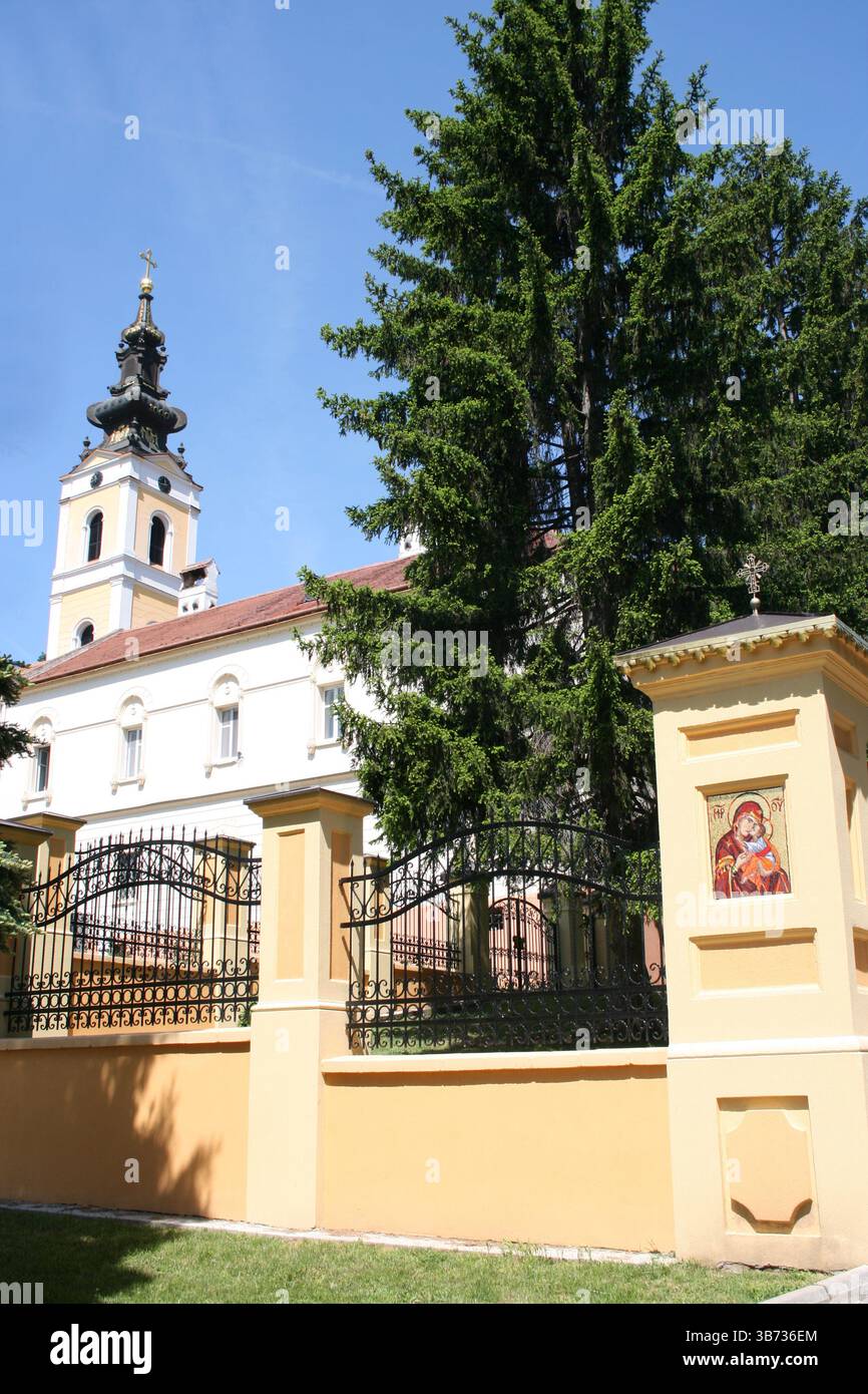 Serbisch-orthodoxes Kloster Grgeteg, Fruska Gora Berg, Serbien Stockfoto