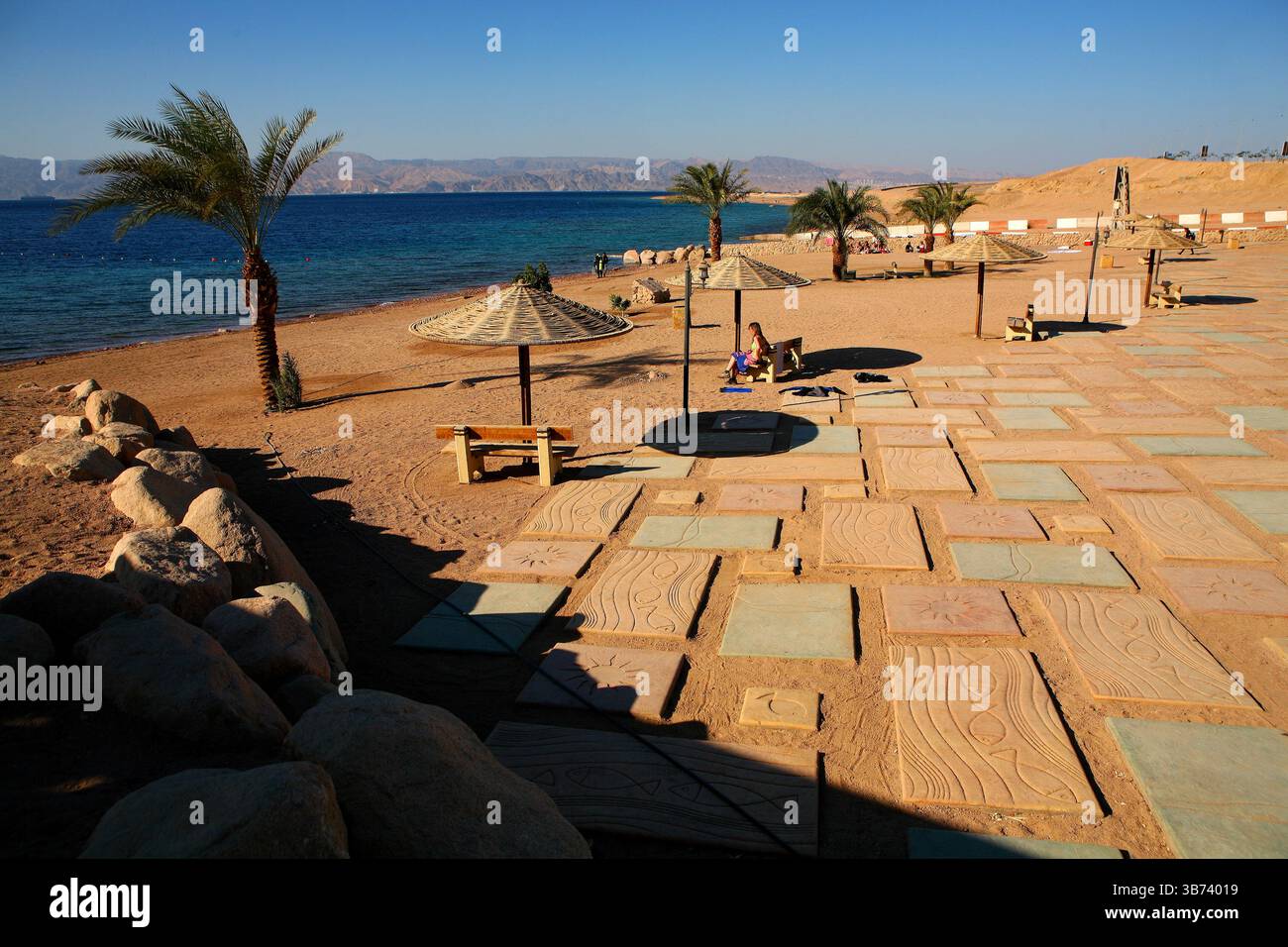 Aqada, Jordanien Stockfoto