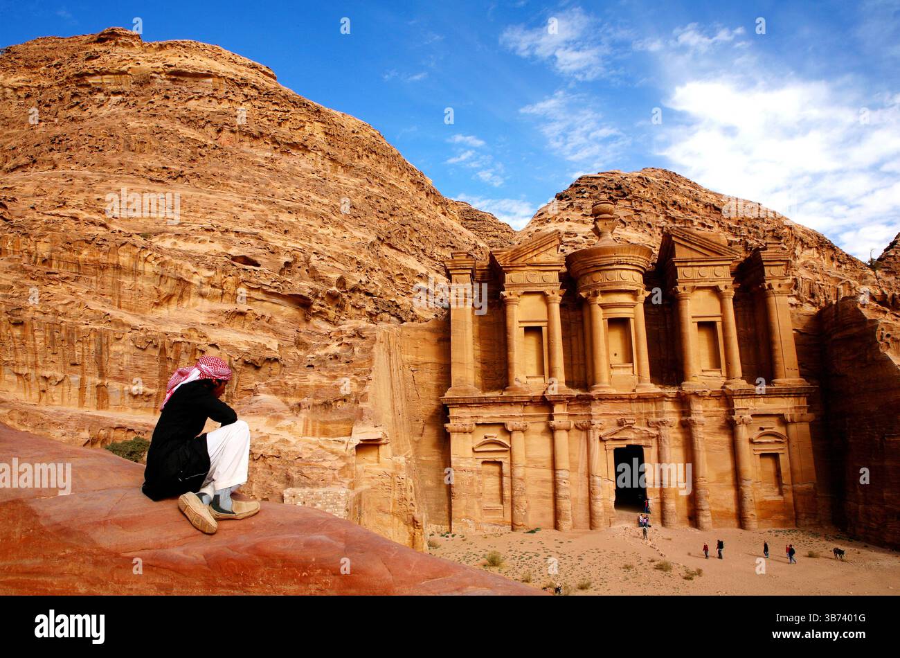 Das Kloster, Petra, Jordanien Stockfoto