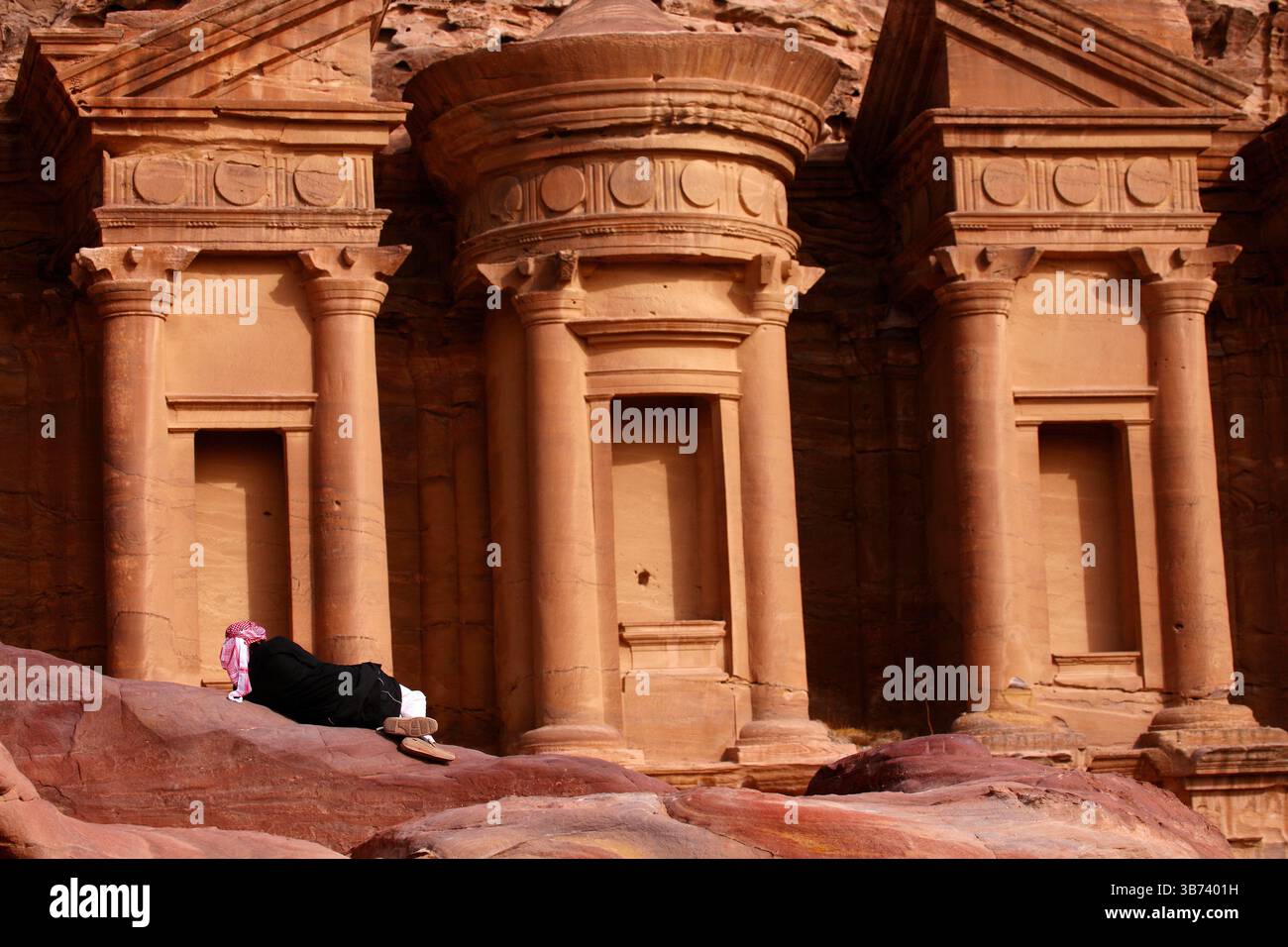 Das Kloster, Petra, Jordanien Stockfoto
