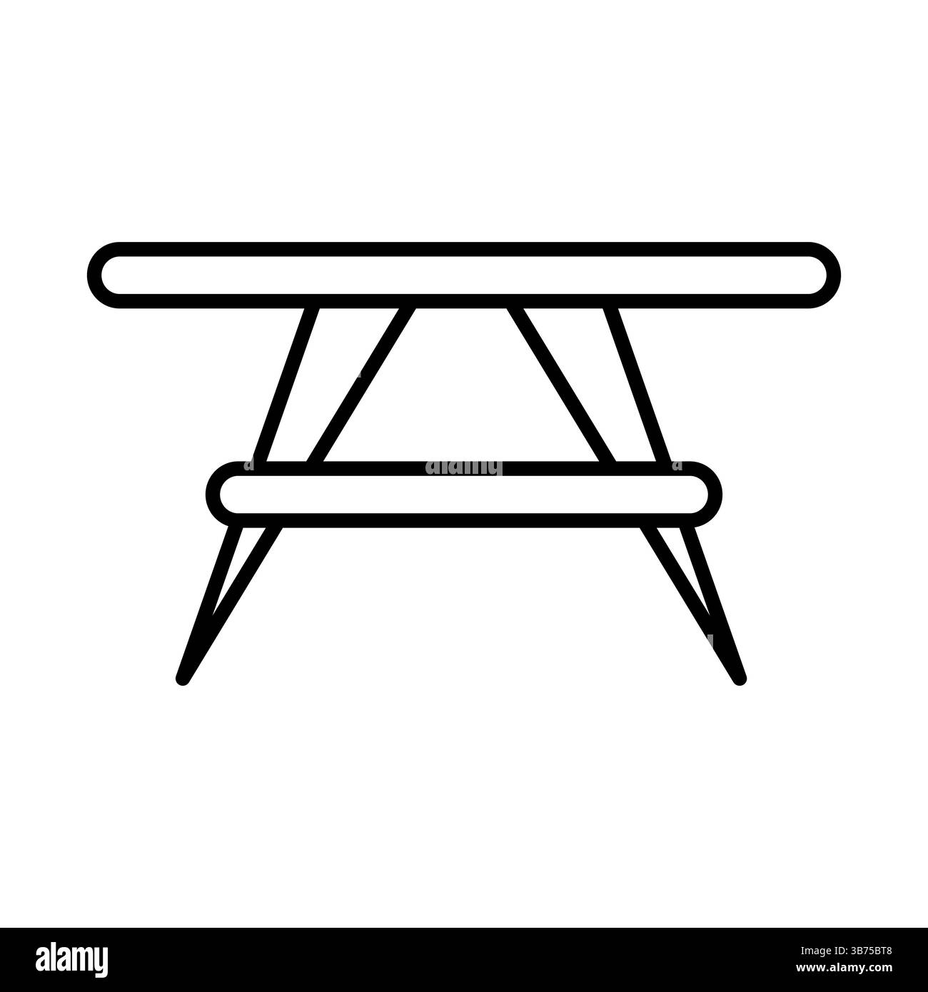 Couchtisch-Symbol. Inneneinrichtung Element dünne Linie Illustration. Stock Vektor