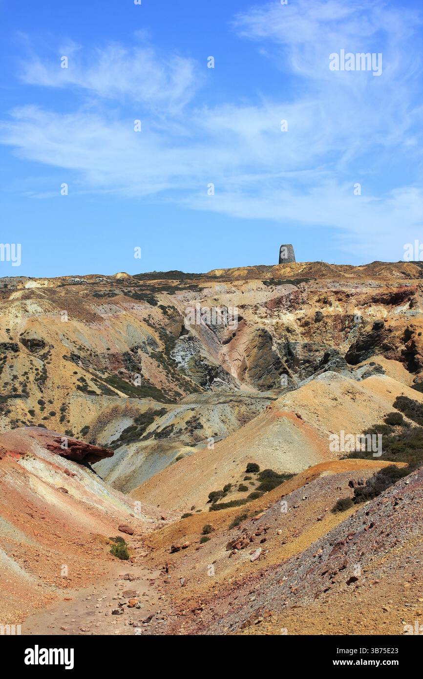 Parys Mountain Mine, Anglesey, Wales Stockfoto
