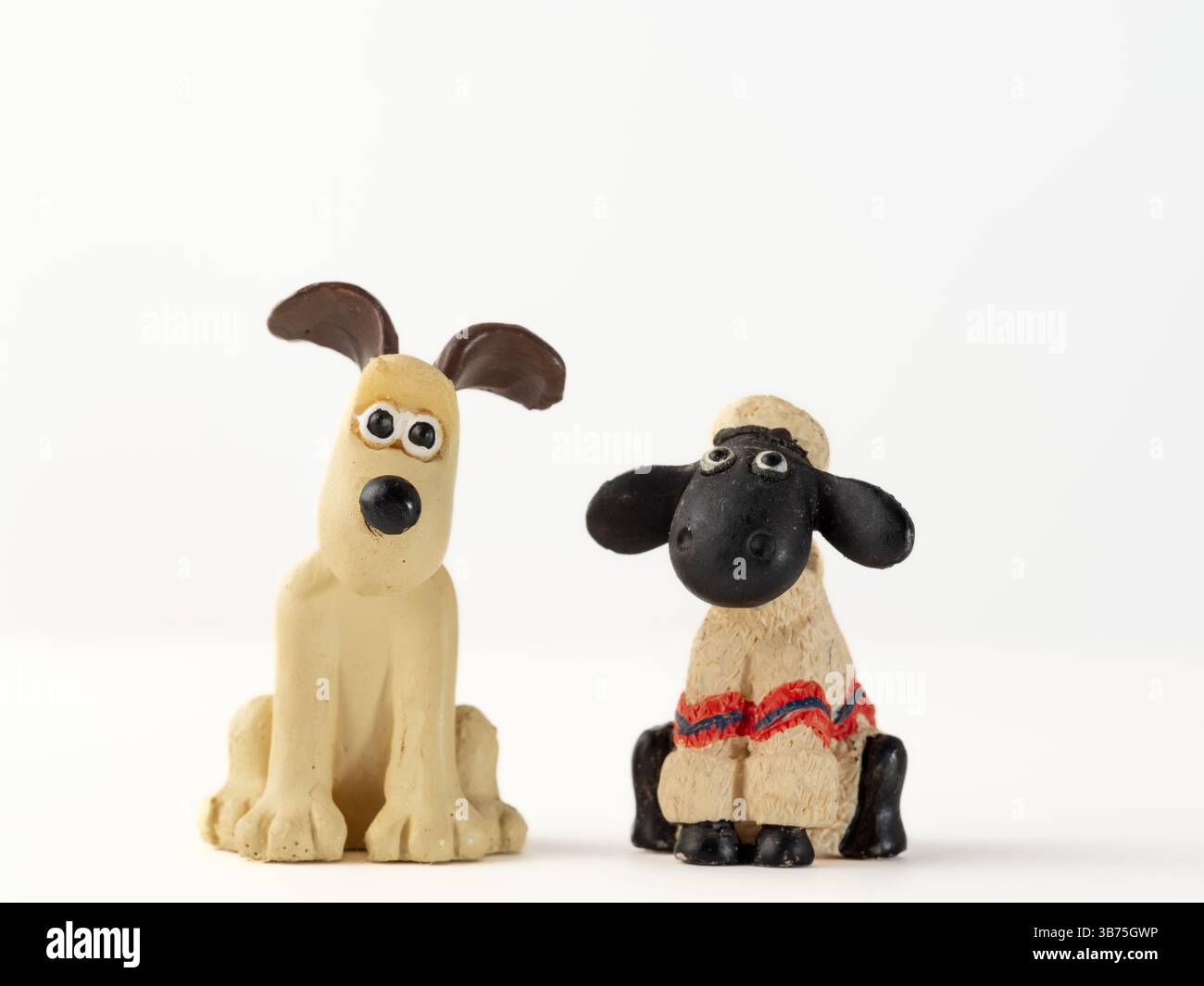 Cardiff Mid Glamorgan Wales UK Mai 05 2025 gromit and shaun the Sheep von Aardman Studios Stockfoto