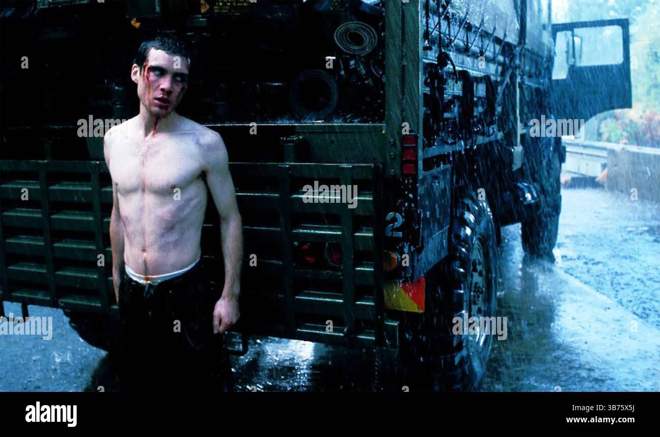28 TAGE SPÄTER filmt Fox Searchlight 2002 den Film mit Cillian Murphy als Jim Stockfoto